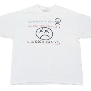 Vintage Don't Be A Dick Recovery T Shirt (Size XL)